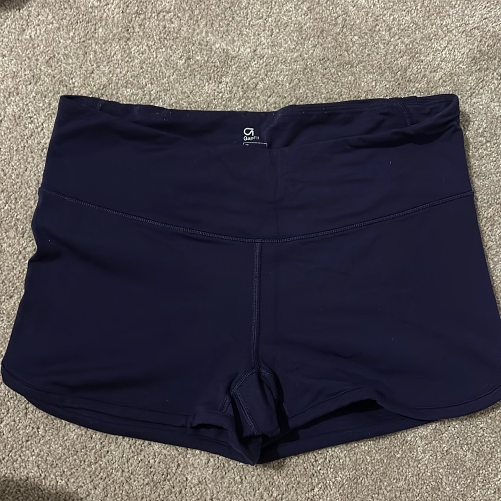 GAPFit boy shorts, navy blue, size medium. Worn only a few times.